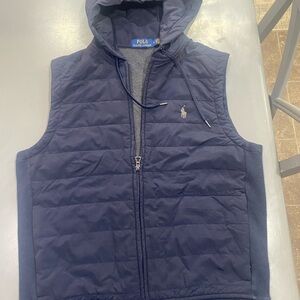 Polo by Ralph Lauren Men's Navy Hooded Vest